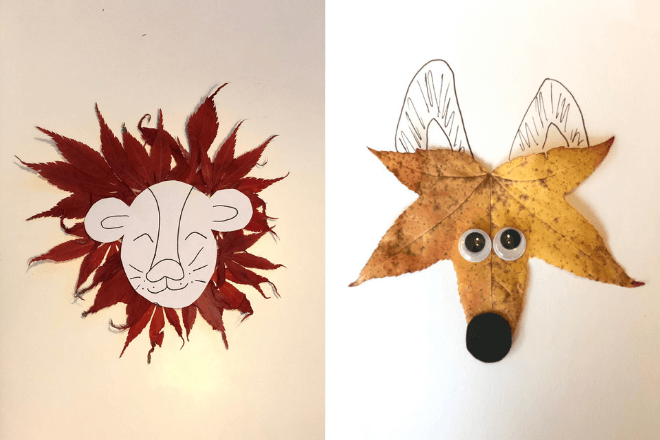 Isaac herten aankomst 11 x met herfstbladeren leuke dieren knutselen | Kidsproof Den Haag