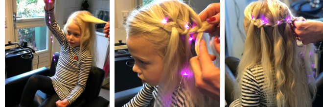 ziek naald mouw Kerstkapsel met lichtjes voor meiden | Kidsproof Fryslân