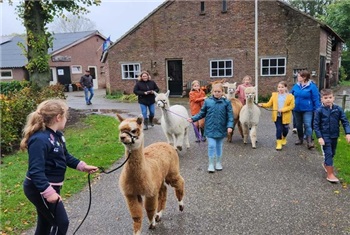 Kinderfeestje op boerderij