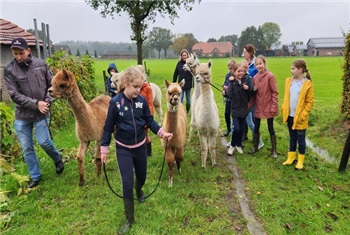 Kinderfeestje op boerderij