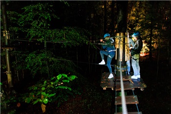 Nachtklimmen bij Fun Forest