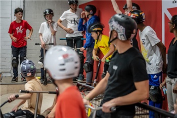 Feest op de skatebaan