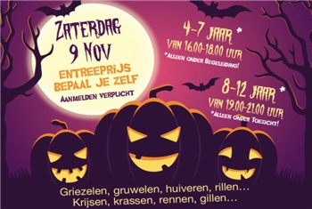 Halloween bij de speeltuin