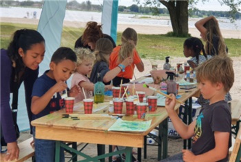 Zomer op Almeerderstrand