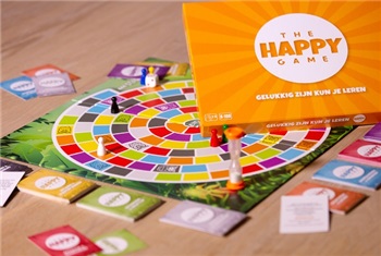campagne projector lezing Bordspel: The Happy Game | Kidsproof Amsterdam