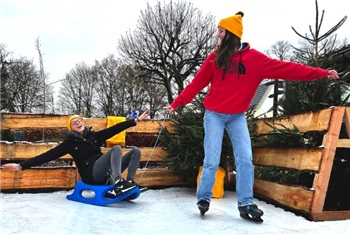 Schaatsen bij Wallies