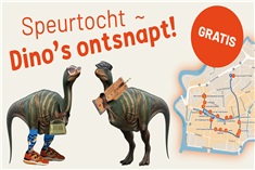 Dino's ontsnapt in de stad